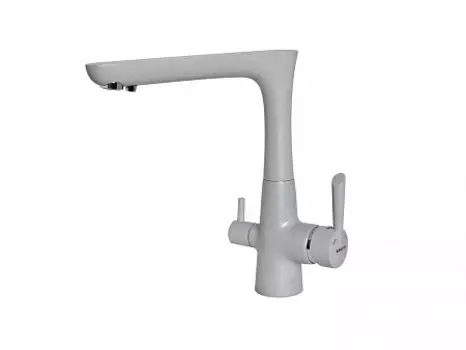 Смеситель EWIGSTEIN для кухни Г-обр. с краном питьевой воды (серый металлик)