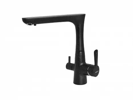 Смеситель EWIGSTEIN для кухни Г-обр. с краном питьевой воды (черный)