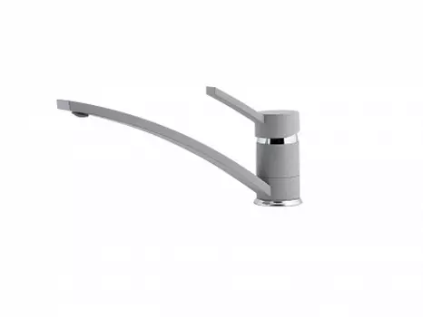 Смеситель EWIGSTEIN для кухни Низкий D-40 mm (серый металлик)