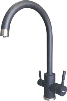 Смеситель EWIGSTEIN для кухни U-обр. с краном питьевой воды (черный)
