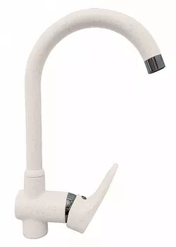 Смеситель GranFest для кухни боковой U-образ. D-35mm (белый)1