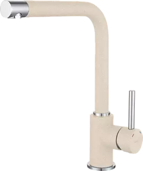 Смеситель GRANFEST для кухни Г-обр. D-35мм белый