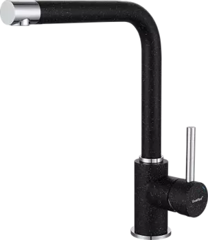 Смеситель GRANFEST для кухни Г-обр. D-35мм черный