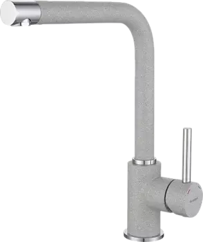 Смеситель GRANFEST для кухни Г-обр. D-35мм серый