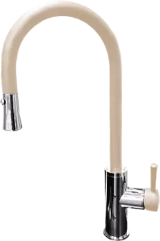 Смеситель GranFest для кухни Выдвижная лейка U-обр. D-35 mm (топаз)