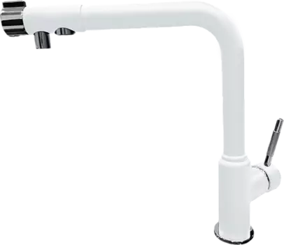 Смеситель GranFest Г-обр. с краном питьевой воды D-35mm (иней)