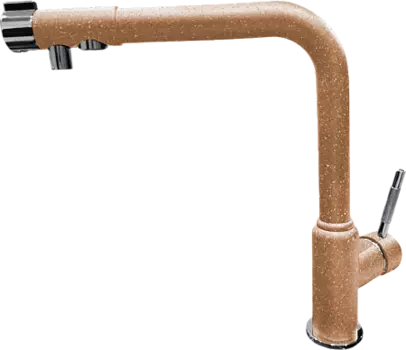 Смеситель GranFest Г-обр. с краном питьевой воды D-35mm (терракот)