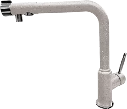 Смеситель GranFest Г-обр. с краном питьевой воды D-35mm (серый)