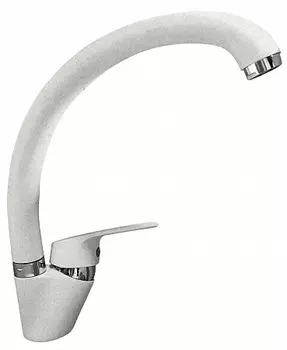 Смеситель GranFest QUARZ для кухни боковой D-35mm (белый)