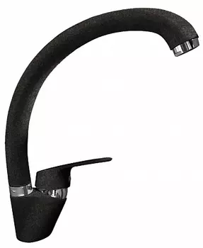 Смеситель GranFest QUARZ для кухни боковой D-35mm (черный)