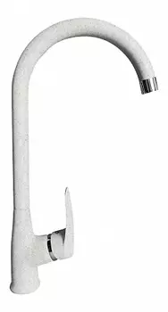 Смеситель GranFest QUARZ для кухни боковой U-образ. D-35mm (белый)