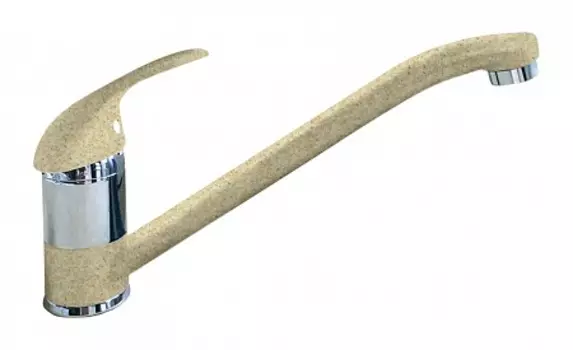 Смеситель GranFest QUARZ для кухни D=35 мм (бежевый)