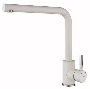 Смеситель GranFest QUARZ для кухни Г-обр. D-35мм, арт Z-5411 белый