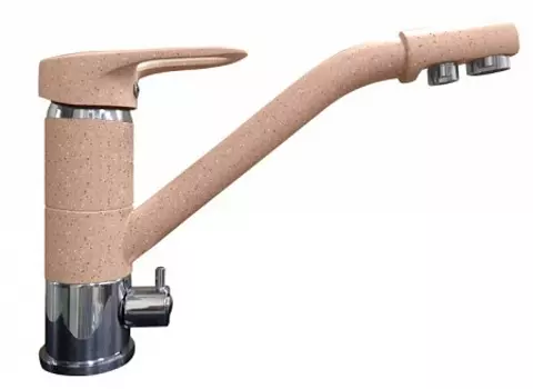 Смеситель GranFest с краном питьевой воды D-40mm (светло-розовый)