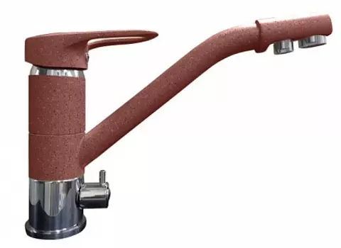 Смеситель GranFest с краном питьевой воды D-40mm (красный марс)