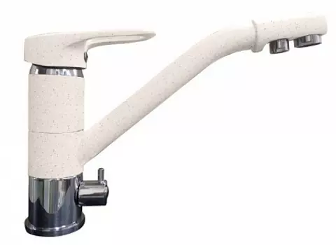 Смеситель GranFest с краном питьевой воды D-40mm (белый)