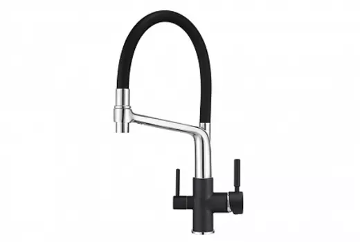 Смеситель Granula GR-0083 шварц для кухни