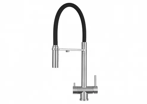 Смеситель Granula GR-1098 нержавеющая сталь для кухни