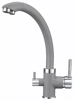 Смеситель Granula GR-2167 алюминиум для кухни