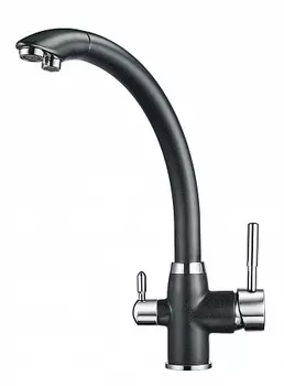 Смеситель Granula GR-2167 шварц для кухни