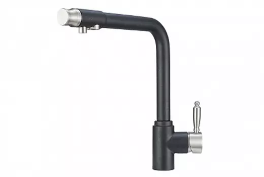Смеситель Granula GR-2301 шварц для кухни