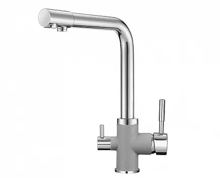 Смеситель Granula GR-3015 алюминиум для кухни