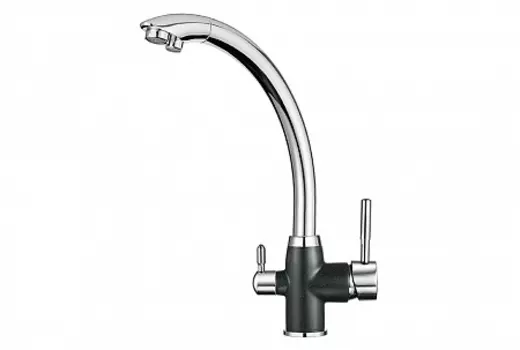 Смеситель Granula GR-3167 шварц для кухни
