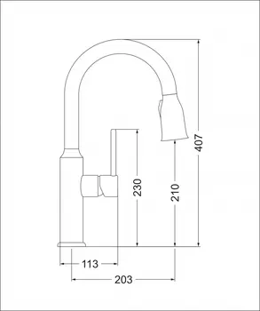 Смеситель кухонный ЕСВ 7011