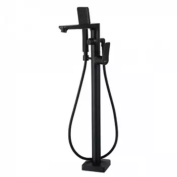 Смеситель Lemark Bronx LM3744BL для ванны напольный, черный