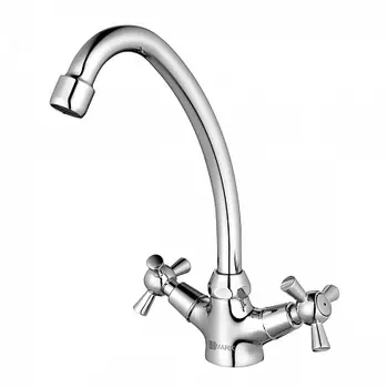 Смеситель Lemark Contour LM7404C для кухни с поворотным изливом, хром