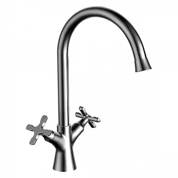 Смеситель Lemark Duetto LM5704C для кухни с поворотным изливом, хром
