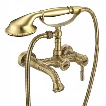 Смеситель Lemark Jasmine LM6612B для ванны с коротким с фиксированным изливом, бронза