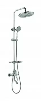 Смеситель Lemark Linara LM0462C для ванны и душа с верхней душевой лейкой "Тропический дождь"