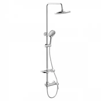 Смеситель Lemark Minima LM3860C для душа с верхней душевой лейкой "Тропический дождь", хром