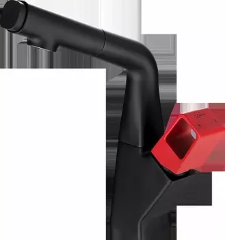 Смеситель Lemark Soul LM6008BR для умывальника/кухни с вытяжным изливом, черный-красный