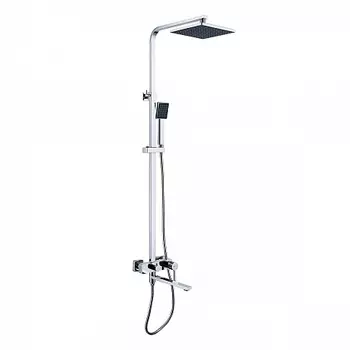 Смеситель Lemark Tropic LM7004CS для ванны и душа с вер. душ. лейкой "Тропический дождь" излив 300мм