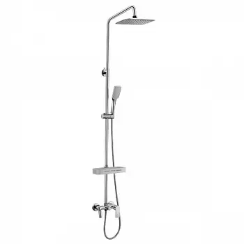 Смеситель Lemark Tropiс LM7002C для ванны и душа с верхней душ. лейкой "Тропический дождь"