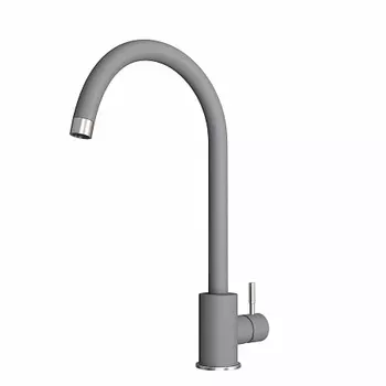 Смеситель Polygran кухонный "АЛЬТАИР" В ТОН МОЙКИ (серый №14)