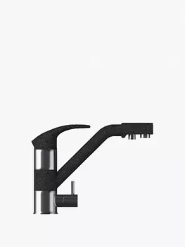 Смеситель Polygran кухонный ДУО (Черный №16)