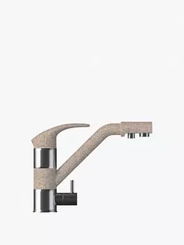 Смеситель Polygran кухонный ДУО (Песочный №302)