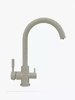 Смеситель Polygran кухонный Элара Дуо (Серый №14)