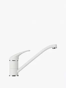 Смеситель Polygran кухонный Низкий (Белый Хлопок №36)