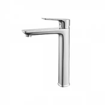 Смеситель Rossinka RS27-14 для умывальника высокий, монолитный, хром