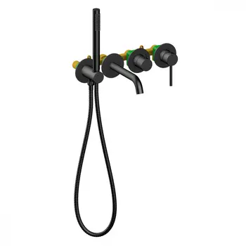 Смеситель TIMO Saona 2314/03YSM для ванны скрытого монтажа, черный матовый