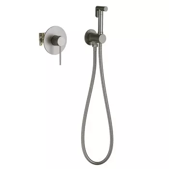 Смеситель Timo Saona 2389/18SM встроенный с гигиеническим душем, черное золото