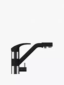 Смеситель TOLERO кухонный ДУО (черный №911)