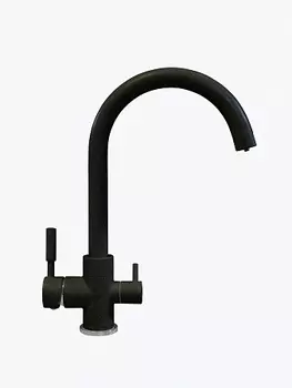 Смеситель TOLERO кухонный Элара Дуо (Чёрный №911)