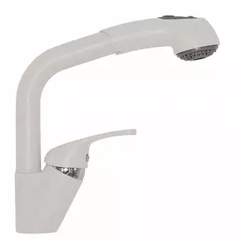 Смеситель TOLERO кухонный Высокая Лейка (серый металлик №001)