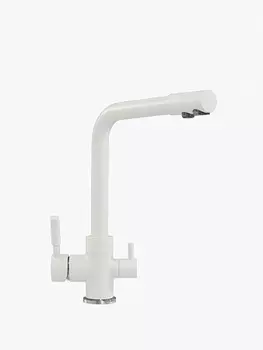 Смеситель TOLERO кухонный Высокий Дуо (Белый №923)