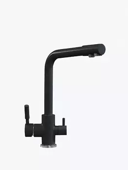 Смеситель TOLERO кухонный Высокий Дуо (Чёрный №911)